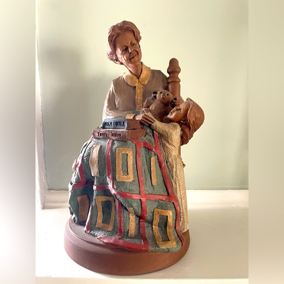 Other - A “Tom Clark” original of grandmother and child sharing traditions.
